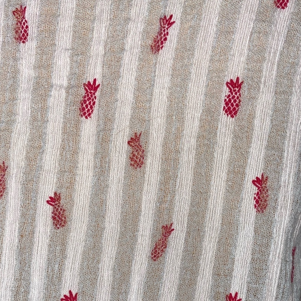 Hatley Women’s Striped Pineapple Print Tank Top XL, Organic Cotton - Picture 5 of 8